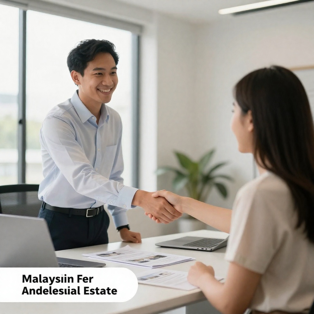Agent meeting with a client at our office
